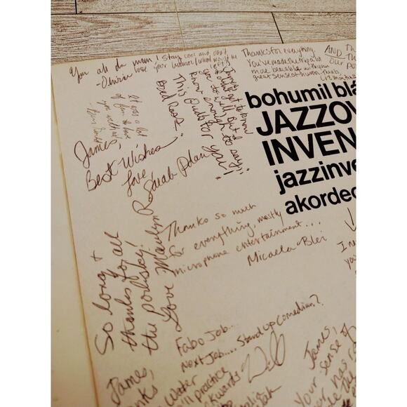 Jazzové Invence 1985 Accordion Vintage Sheet‎ Music Czech Panton Signed Ephemera - Picture 7 of 13